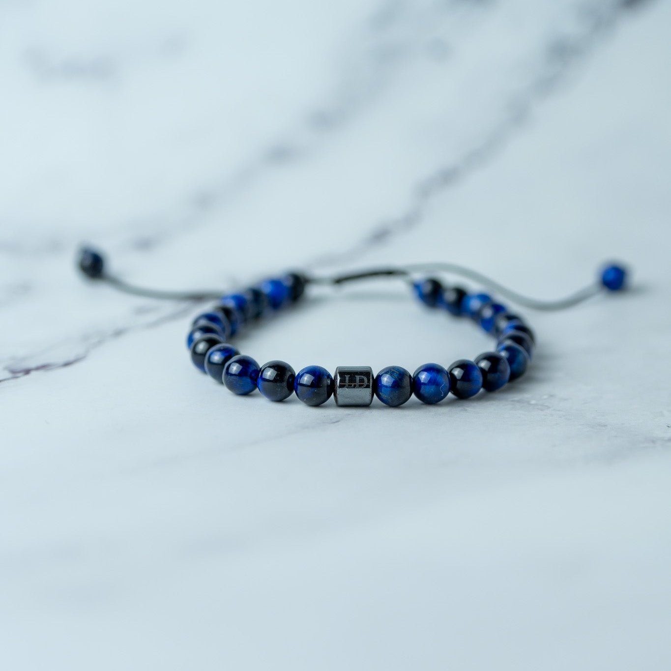 Lapislazuli Tigeraugen-Armband von LUNADORE (6mm Steingröße)