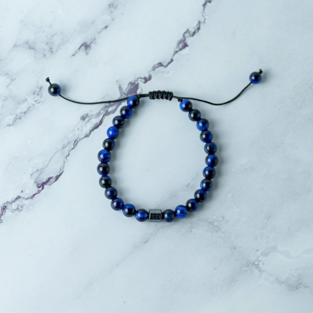 Lapislazuli Tigeraugen-Armband von LUNADORE (6mm Steingröße)