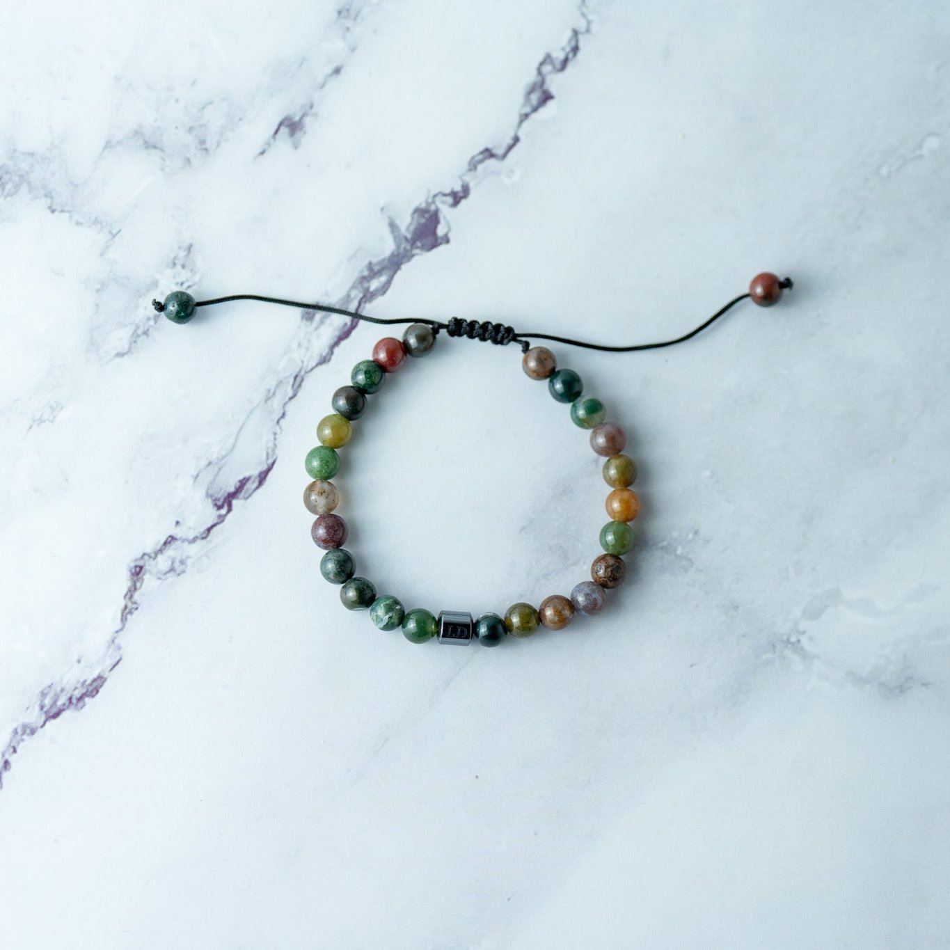 Buntes Onyx-Armband von LUNADORE (6mm Steingröße)