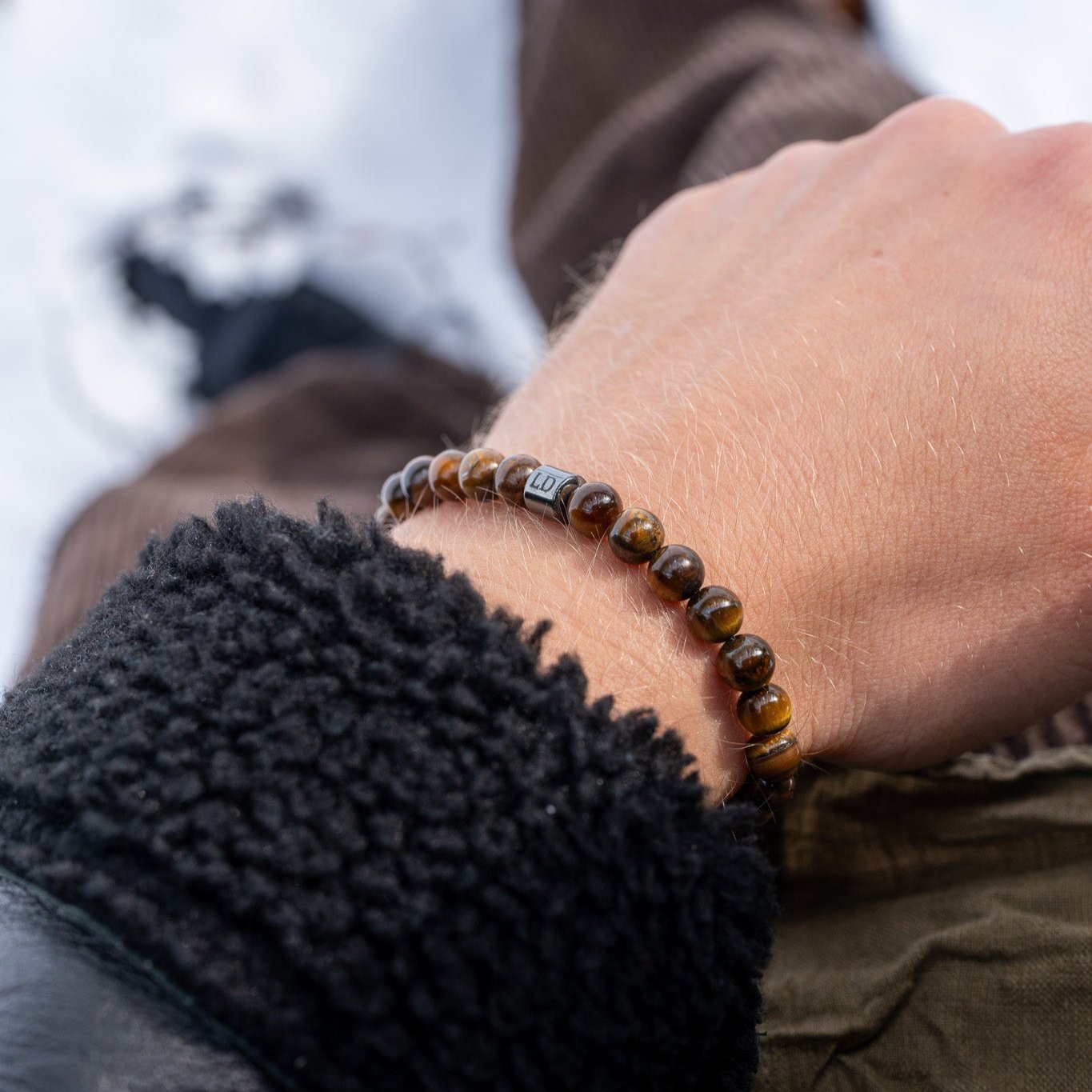 Braunes Tigeraugen-Armband von LUNADORE (6mm Steingröße)