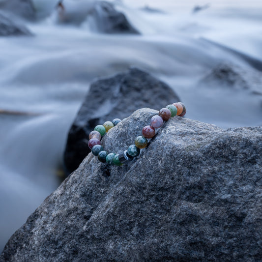 Buntes Onyx-Armband von LUNADORE (6mm Steingröße)
