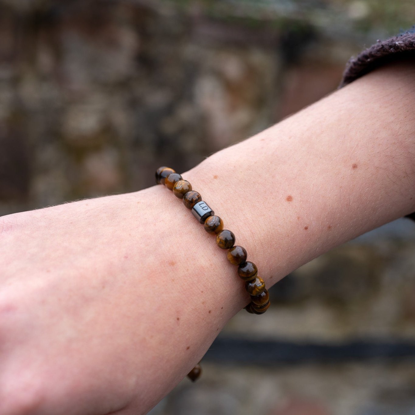 Braunes Tigeraugen-Armband von LUNADORE (6mm Steingröße)