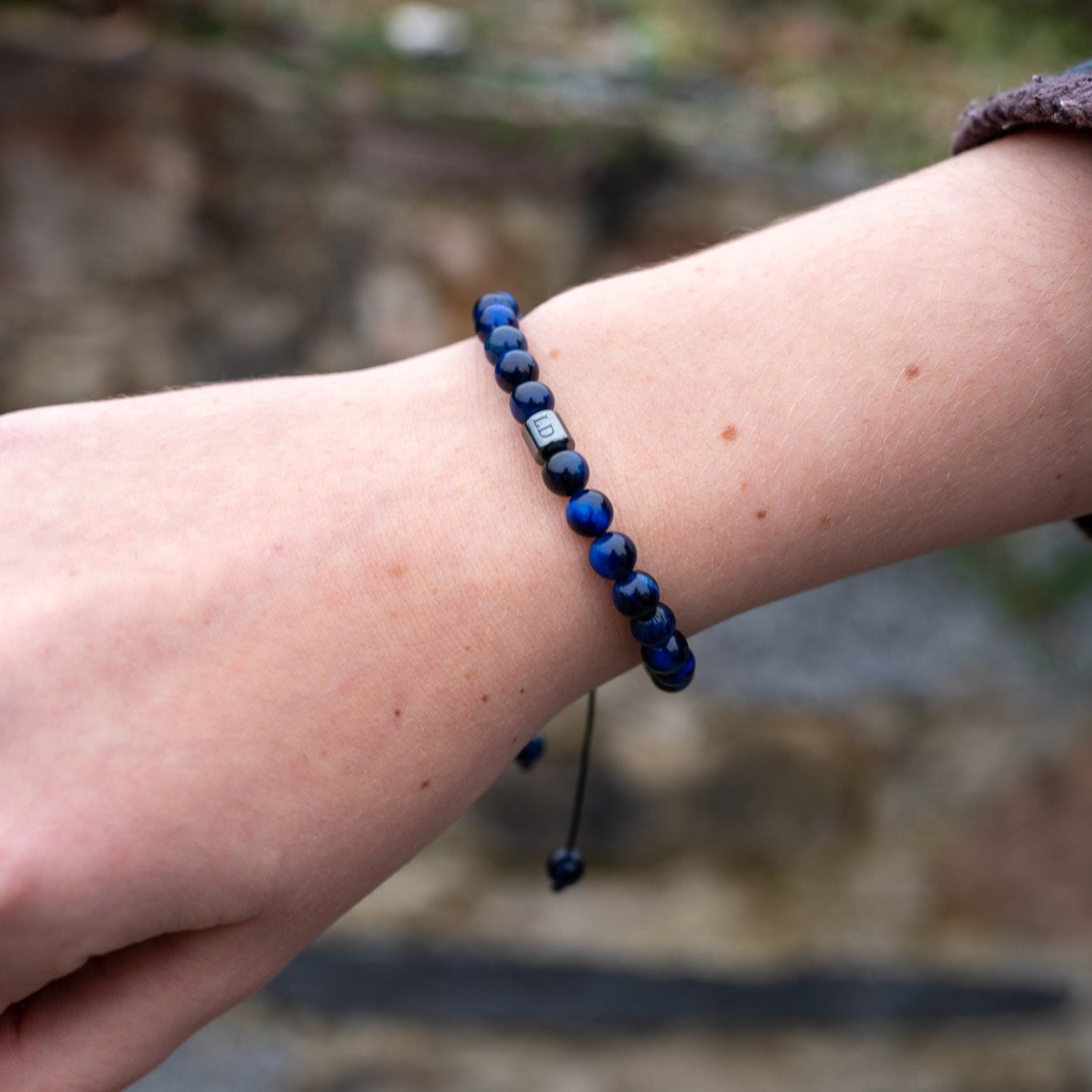 Lapislazuli Tigeraugen-Armband von LUNADORE (6mm Steingröße)